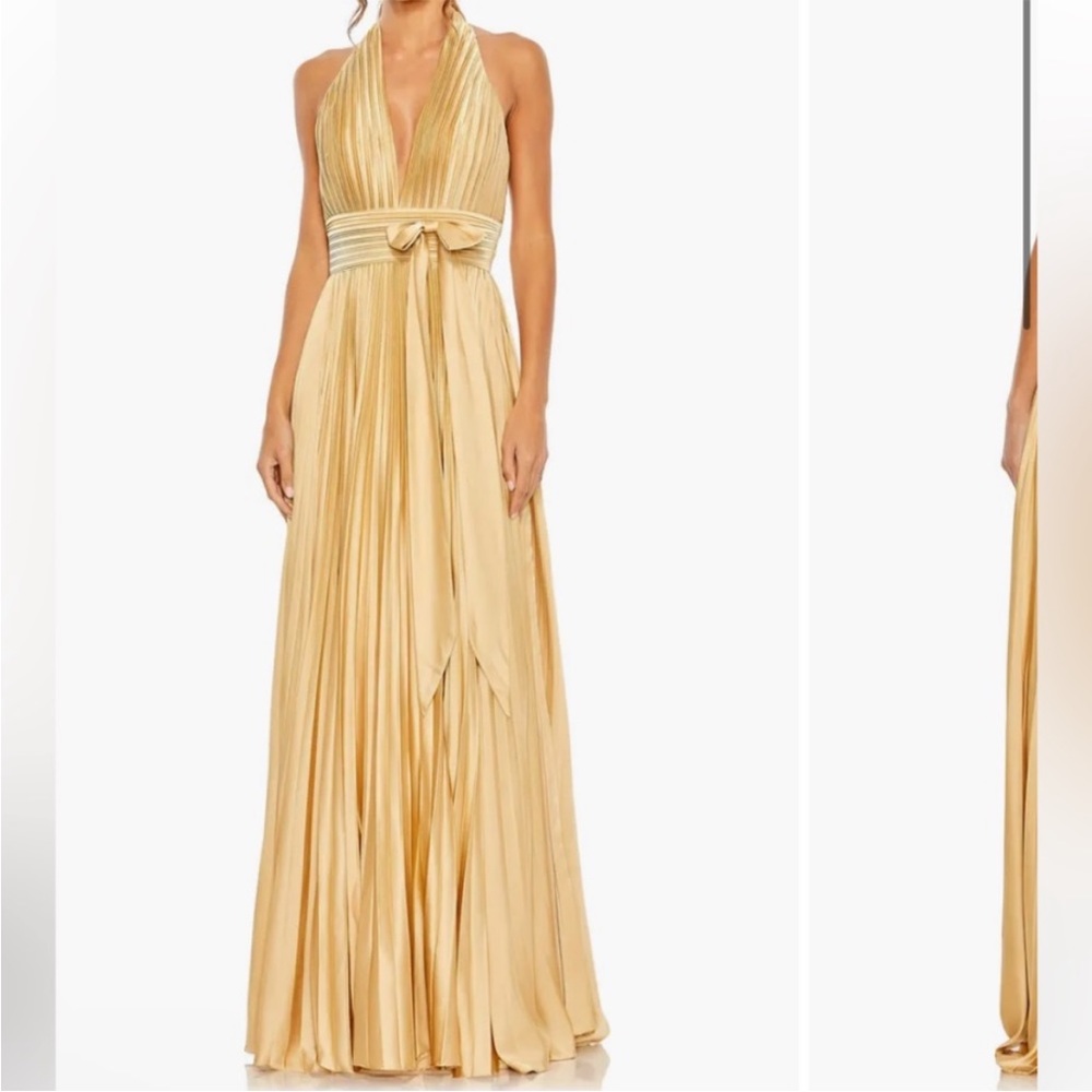 Leena by Mac Duggal Pleated Gown